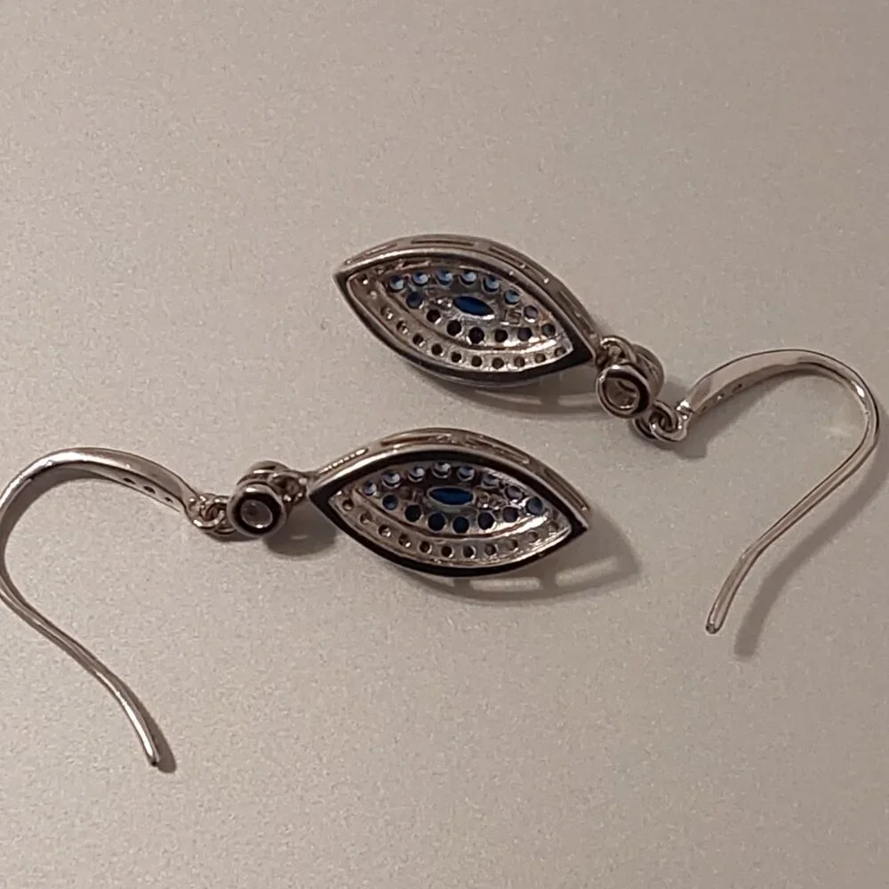 ROSS SIMONS JEWELRY 2015 EVIL EYE EARRINGS NEW CONDITION - Picture 6 of 10